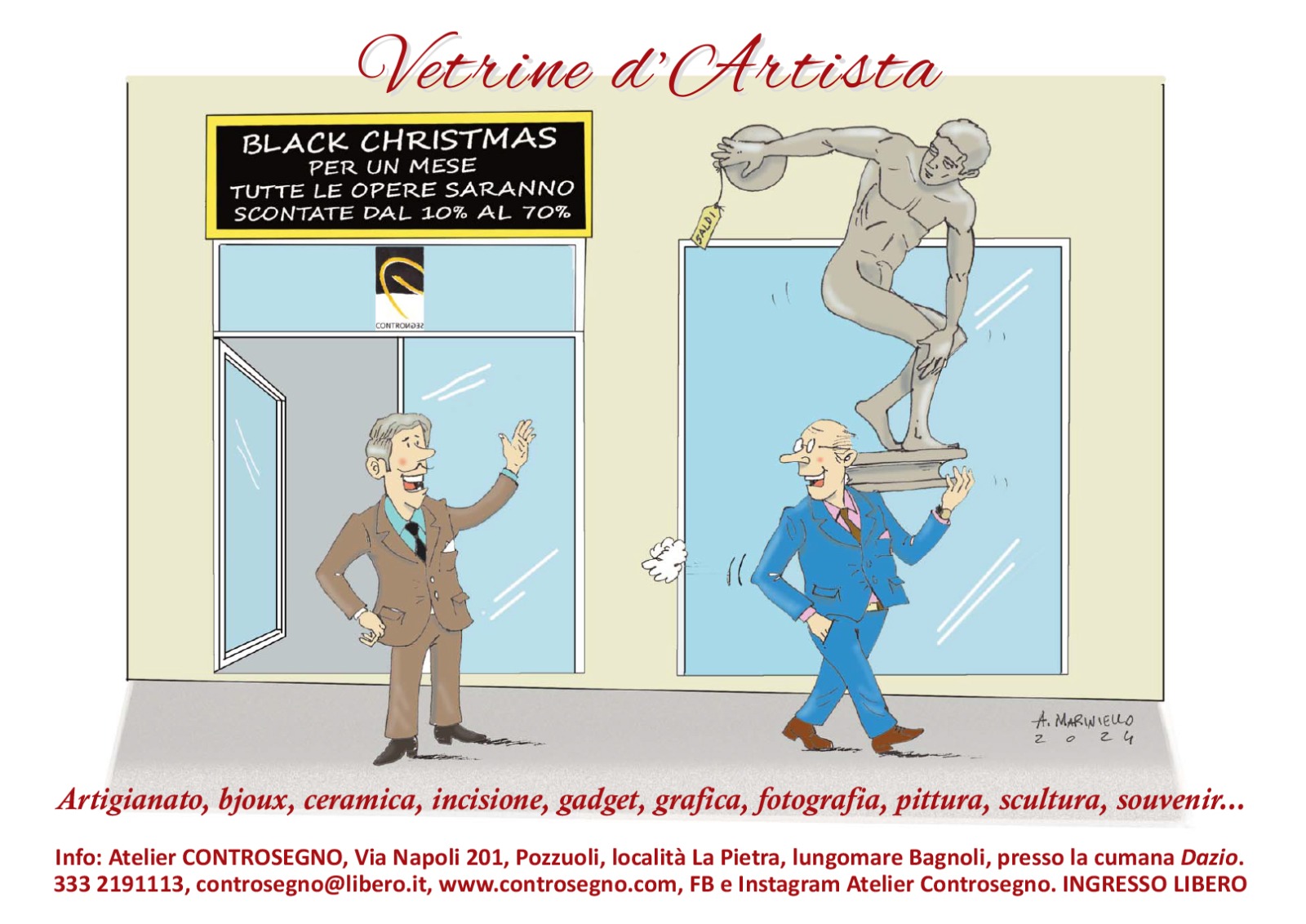 Vetrine d'artista 2024_vignetta Mariniello